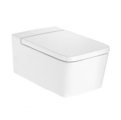 Унитаз подвесной Roca Inspira Square Rimless 56х37 см белый A346537000