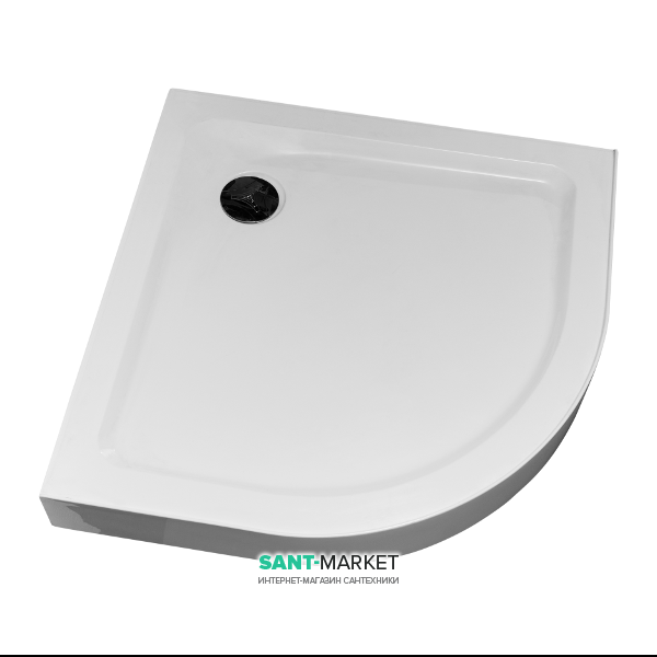 Душовий піддон Eger Balaton 90х90 см чверть кола акрил білий 599-507 / 2-15