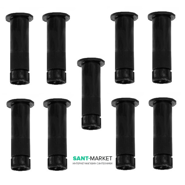 Комплект ніжок (9шт) і кріплень лицьовій панелі Eger для квадратних піддонів 8080S, 9090S і піддону 9080S LG-9