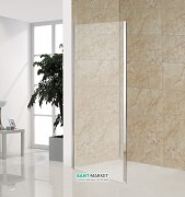 Стенка боковая для душевого уголка Eger 90x195 см для комплектации с дверьми bifold 599-163(h) прозрачное стекло 599-163-90W(h)