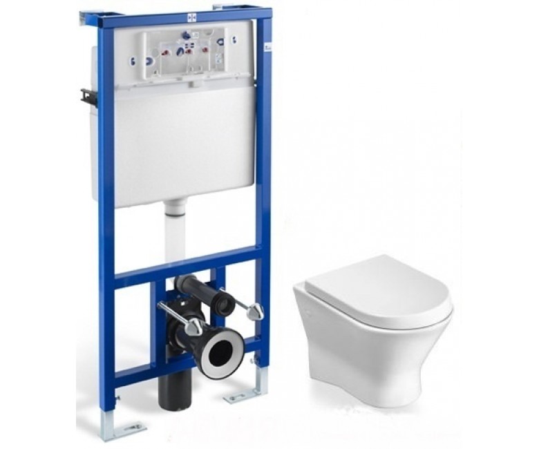 Унітаз підвісний Roca Nexo з прихованою інсталяцією Roca Duplo A89009000N