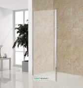 Стенка боковая для душевого уголка Eger 90x195 см для комплектации с дверьми bifold 599-163(h) прозрачное стекло 599-163-90W(h)