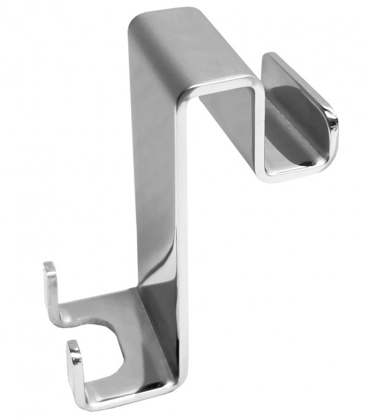 Крючок навесной двухсторонний раздвоенный Eger нержавеющая сталь хром 555/1-hook