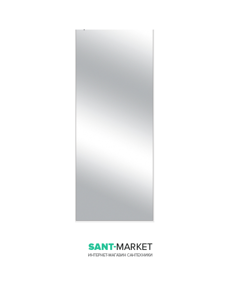 Радиатор декоративный Instal Projekt Indivi X 65,6х180,6 см с панелью зеркало цвета графит INDX-70/180E34L02