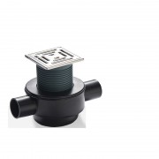 Душевой трап Geberit Aquorea шлицевая решётка 10х10 см 388.012.00.1