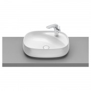 Раковина для ванной накладная Roca Beyond 58.5х45.5 с отверстием под смеситель FINECERAMIC белая A3270B8000
