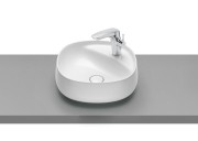 Раковина для ванной накладная Roca Beyond 45.5х45.5 с отверстием под смеситель FINECERAMIC белая A3270B9000