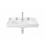 Раковина для ванної підвісна Roca Carmen 80х50 з 3 отворами під змішувач кераміка біла A3270A0003