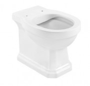 Унітаз підлоговий приставний Roca Carmen Rimless 56х37 з універсальним випуском кераміка білий A3440A9000