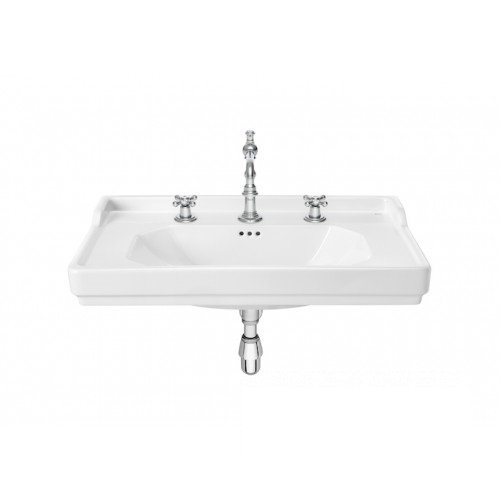 Раковина для ванної підвісна Roca Carmen 80х50 з 3 отворами під змішувач кераміка біла A3270A0003