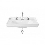 Раковина для ванної підвісна Roca Carmen 80х50 з 3 отворами під змішувач кераміка біла A3270A0003