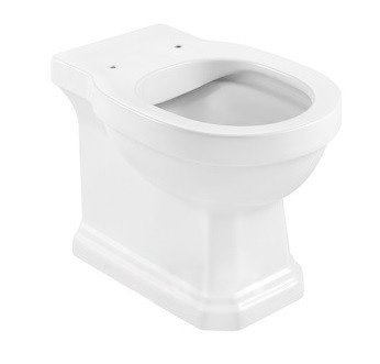 Унитаз напольный приставной Roca Carmen Rimless 56х37 с универсальным выпуском керамика белый A3440A9000