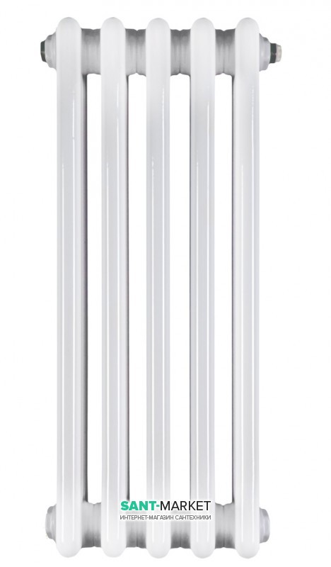 Радіатор опалення Instal Projekt Tubus 3 12,1х30 см трубчастий 2 секції сталь палітра IP на вибір TUB3-030 / 02