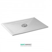 Душовий піддон акриловий Kerasan H3 100х80 см білий 704710