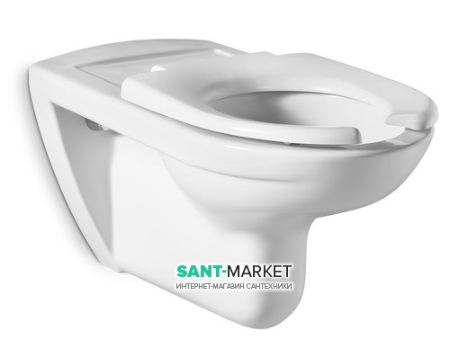 Унитаз подвесной Roca Access 70х36 с горизонтальным выпуском керамика белый A346237000