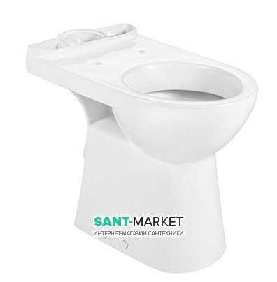 Унітаз підлоговий компакт Roca Access 67х38 з горизонтальним випуском кераміка білий A342236000