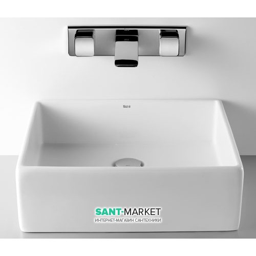 Раковина для ванной накладная Roca Sofia 46.5х41.5 см керамика белая A327720000