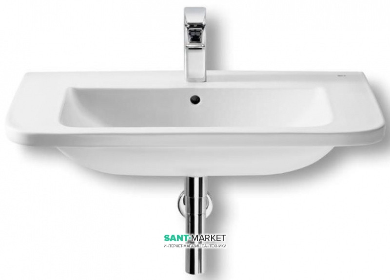 Раковина для ванной подвесная/накладная Roca Cala 75х45 см с отверстием для смесителя керамика белая A327424000