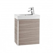 Тумба подвесная с раковиной для ванной Roca Mini 45 см текстурный серый A855873156