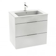 Тумба підвісна з раковиною для ванної Roca Suit 64х42,2 см білий глянець A851180806