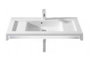 Раковина для ванної підвісна / накладна Roca Stratum 90х50 см з отвором для змішувача кераміка біла A327632000