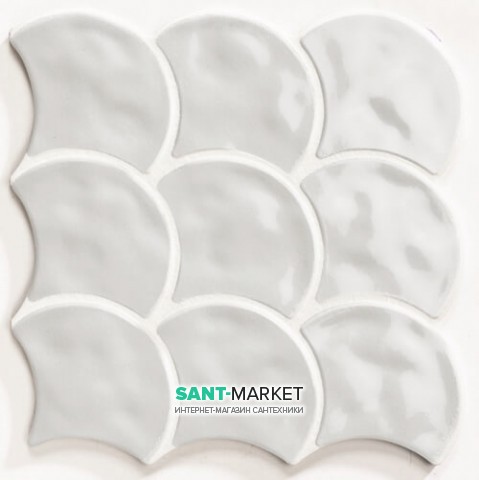 Плитка Realonda Scale Boho Gloss Grey 30.7х30.7