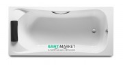 Ванна акриловая прямоугольная Roca BeCool 180х80 с ручками белая A248015001