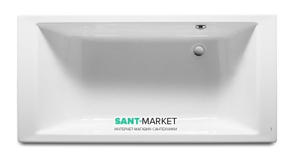 Ванна акриловая прямоугольная Roca Vythos 170х80 с ножками белая A247701000