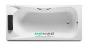 Ванна акриловая прямоугольная Roca BeCool 180х80 с ручками белая A248015001