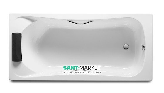 Ванна акрилова прямокутна Roca BeCool 170х80 з ручками біла A248016001