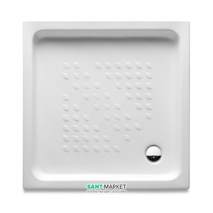 Душовий піддон Roca Italia квадратний 90х90 см кераміка білий A374771001