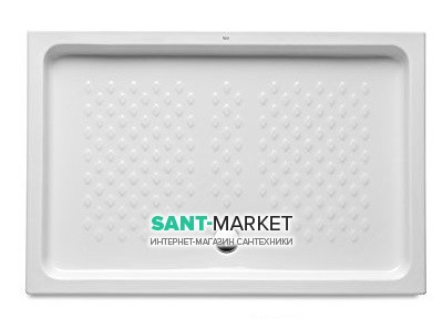 Душевой поддон Roca Italia прямоугольный 100х80 см керамика белый A37477C001