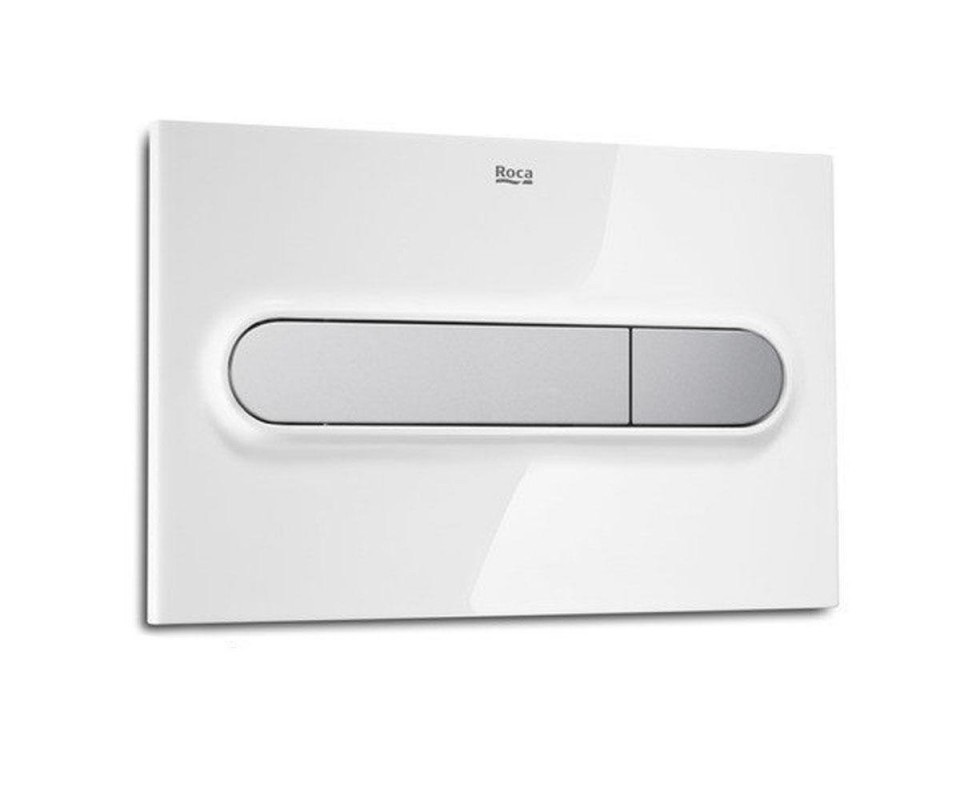 Кнопка змиву для унітазу Roca PL1 подвійний змив пластик білий / xром A890095005