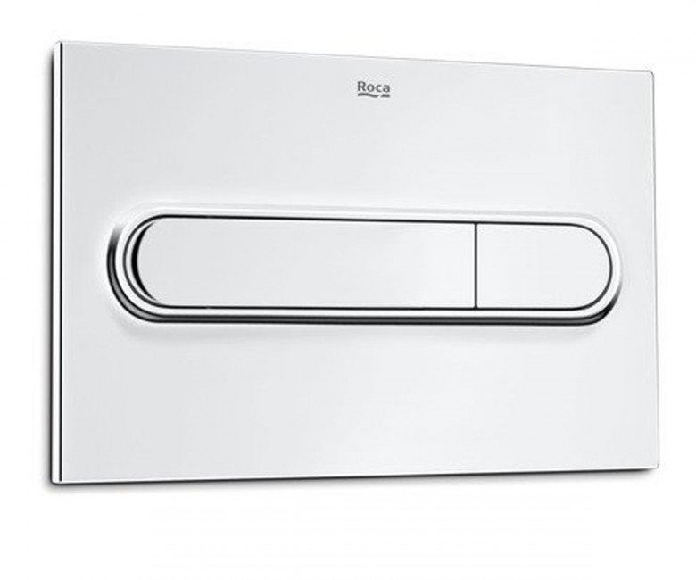 Кнопка змиву для унітазу Roca PL1 подвійний змив пластик хром A890095001
