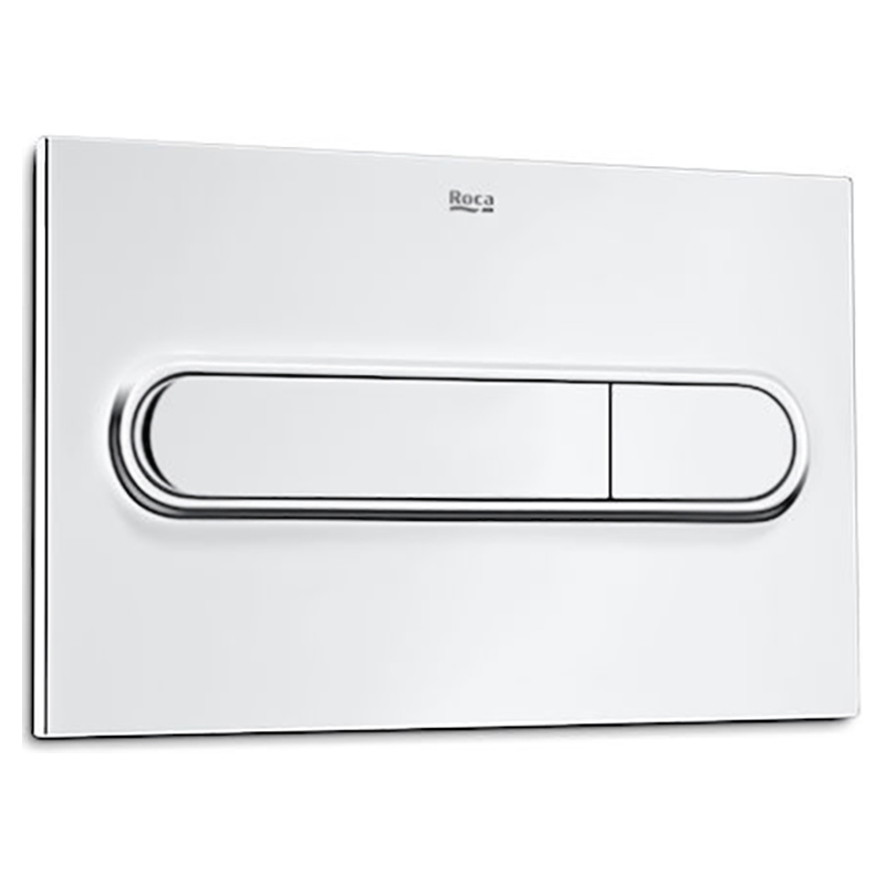 Кнопка смыва для унитаза Roca PL1 двойной смыв пластик матовый хром A890095002