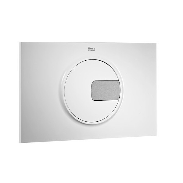 Кнопка змиву для унітазу Roca PL4 подвійний змив пластик білий / хром матовий A890098005