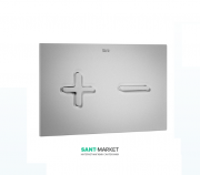 Кнопка смыва для унитаза Roca PL6 двойной смыв пластик матовый хром A890085002