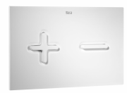 Кнопка смыва для унитаза Roca PL6 двойной смыв пластик белый/матовый хром A890085005