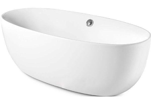 Ванна акрилова окремостояча Roca Virginia 170х80 з панеллю і сифоном біла A24T438000