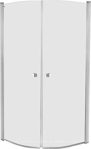 Душова кабіна Roca Capital Rondo 80х80 без нерухомих бічних стінок профіль алюміній хром прозоре скло AM4208012M