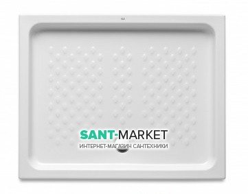 Душовий піддон Roca Italia прямокутний 100х70 см кераміка білий A37477D001