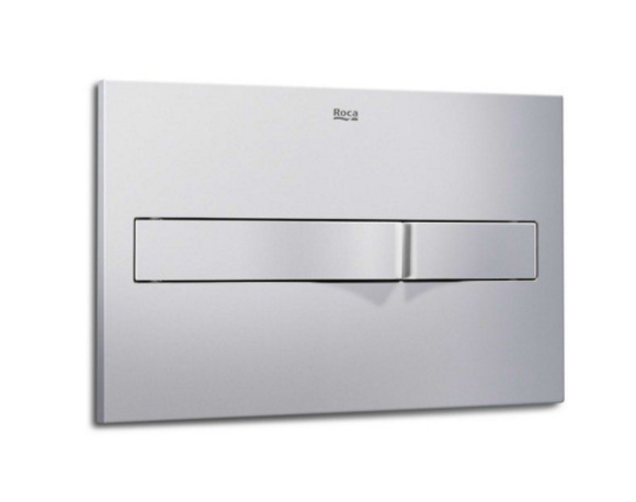 Кнопка змиву для унітазу Roca PL2 подвійний змив пластик матовий хром A890096002