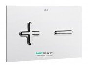 Кнопка смыва для унитаза Roca PL6 двойной смыв пластик хром A890085001