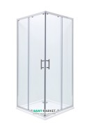 Душевая кабина Roca Town Square 80х80 профиль алюминий хром прозрачное стекло AMP160801M