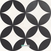 Плитка Azulindus y Marti Dorian Circle Antracita 25х25