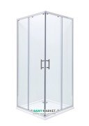 Душевая кабина Roca Town Square 90х90 профиль алюминий хром прозрачное стекло AMP160901M