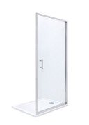 Двері душова одностулкова Roca Town 90х195 профіль алюміній хром прозоре скло AMP170901M