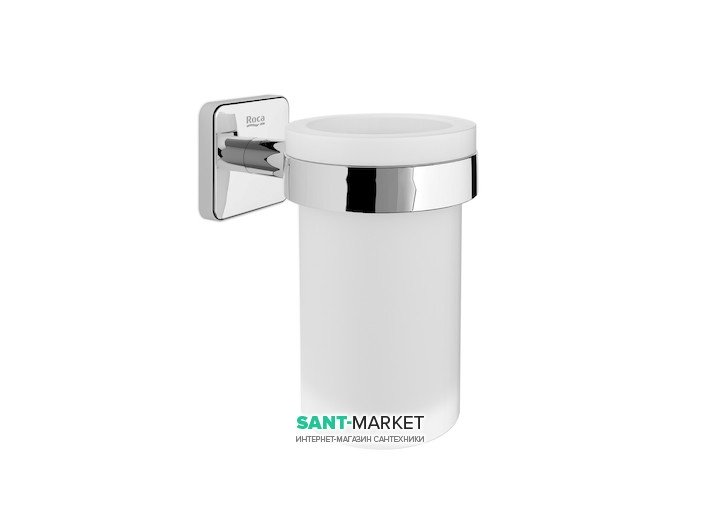 Стакан для зубних щіток Roca Victoria настінний скло / метал A816681001