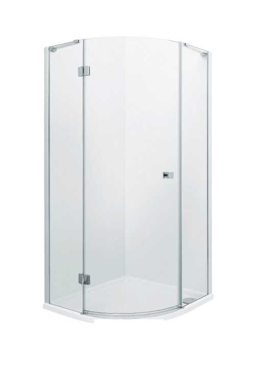 Душевая кабина Roca Metropolis Rondo 90х90 профиль алюминий хром прозрачное стекло AMP3609012M