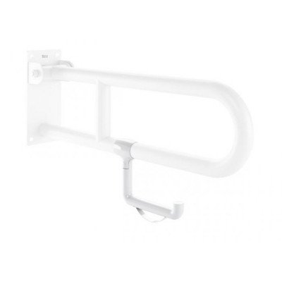 Тримач для туалетного паперу Roca Access Comfort кріпиться на поручень пластик білий A816911009